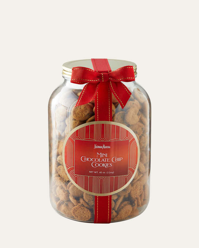 40 oz. Mini Chocolate Chip Cookies in Holiday Jar